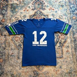 Vintage 80s Seattle Seahawks 12th Man Fan T-shirt Medium